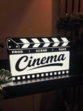 Lampe Cinéma LED creation, clap de film