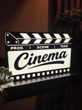Lampe Cinéma LED creation, clap de film